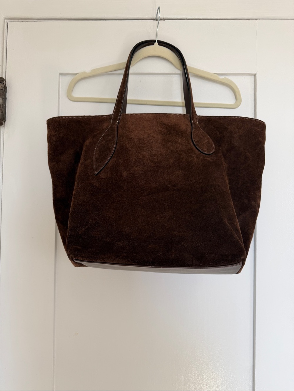 Little Liffner Brown Suede Sprout Tote - Picture 5 of 9